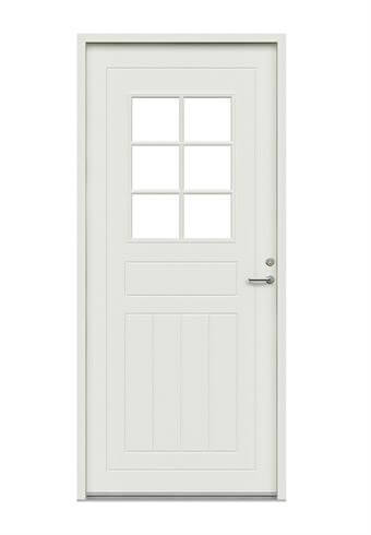 Restparti Y40 facadedør med klar glas - Safco Doors, Højre ind, 95x212x10,5 cm